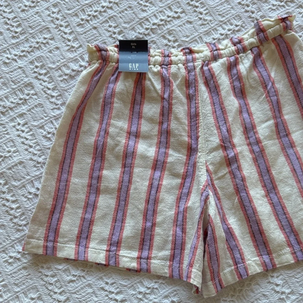 GAP Kids Striped Shorts in Red and Cream